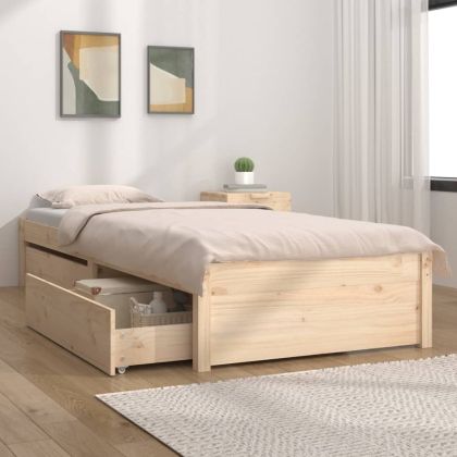Рамка за легло с чекмеджета, 75x190 см, Small Single