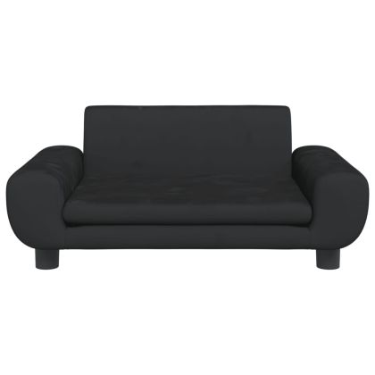 Кучешко легло черно 70x45x33 см кадифе