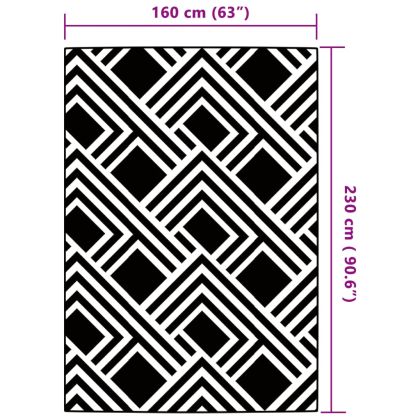 Килим за открито, ARAKIL сив, 160x230 см, PP