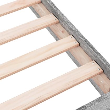 Рамка за легло, сив сонома, 100x200 см, инженерно дърво