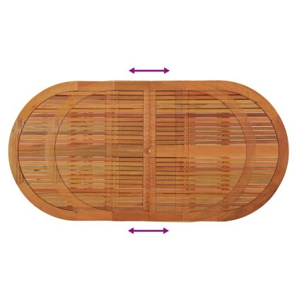 Градинска маса, 200x100x75 см, евкалиптово дърво масив