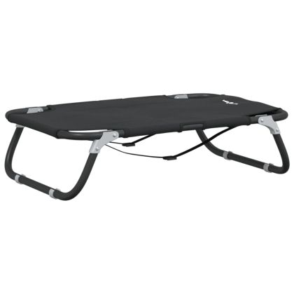 Кучешко легло, сгъваемо, антрацит, Оксфорд плат и стомана