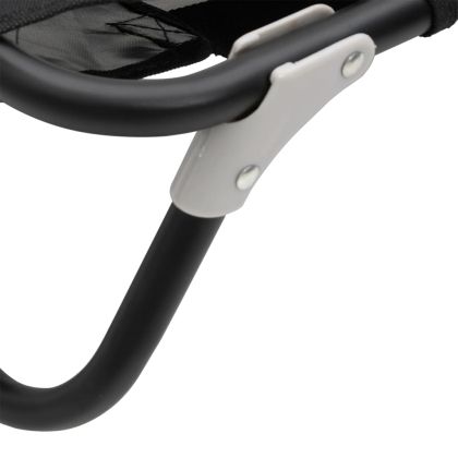 Кучешко легло, сгъваемо, антрацит, Оксфорд плат и стомана