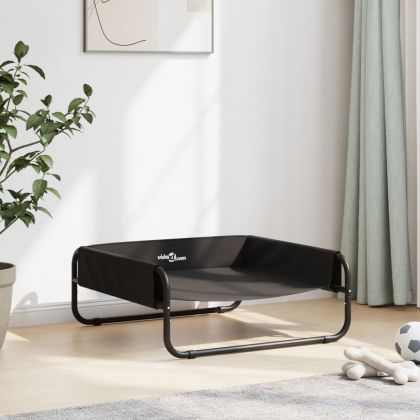 Повдигнато легло за куче, антрацит, Оксфорд плат и стомана