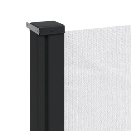 Прибираща се странична тента, бяла, 180x600 см