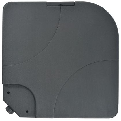 Алуминиев градински чадър, с преносима основа, таупе