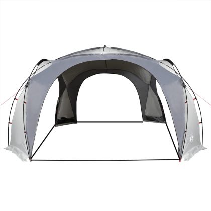 Парти палатка, бяло и сиво, водоустойчива