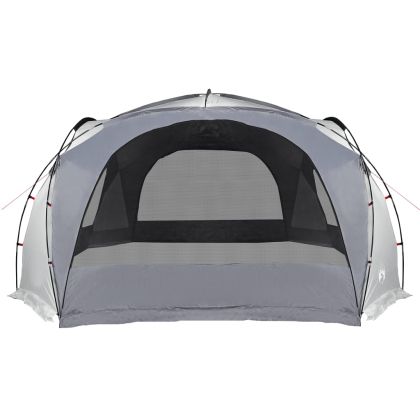 Парти палатка, бяло и сиво, водоустойчива