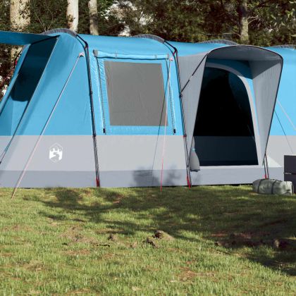 Къмпинг палатка тунелна, за 4 души, синя, водоустойчива