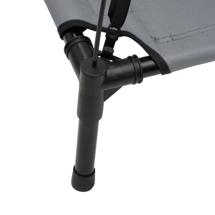 Кучешко легло със сенник, антрацит, Оксфорд плат и стомана