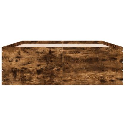 Рамка за легло, опушен дъб, 140x190 см, инженерно дърво