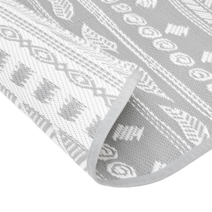 Килим за открито, ARAKIL сив, Ø200 см, PP