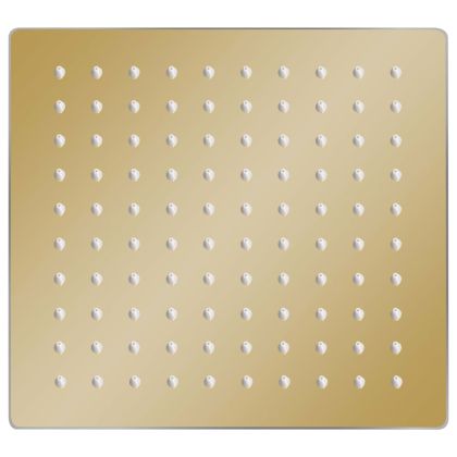 Rainshower душ пита, инокс, 20x20 cм, квадратна, златиста