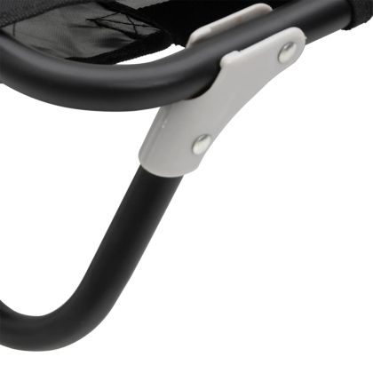 Кучешко легло, сгъваемо, антрацит, Оксфорд плат и стомана