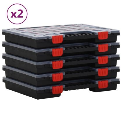 Асортиментни кутии, 10 бр, 40x30x5 см, полипропилен