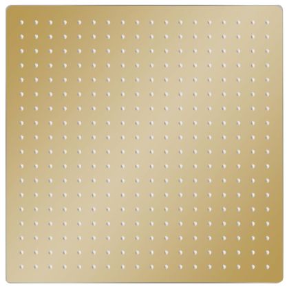 Rainshower душ пита, инокс, 50x50 cм, квадратна, златиста