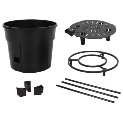 Декоративна саксия за домати антрацит Ø29,5x115 см полипропилен