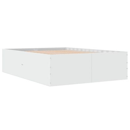 Рамка за легло, Бяла, 120x190 см, инженерно дърво