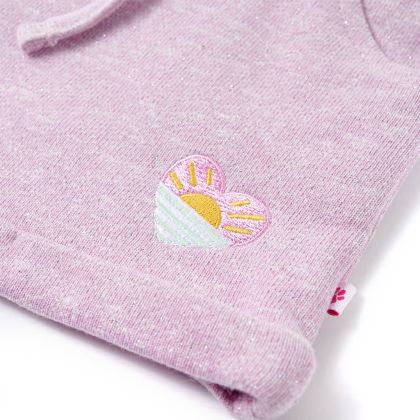 Детски къси панталони с шнурове, микс лила, 104