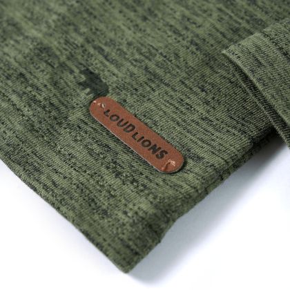 Детска риза, каки меланж, 140