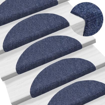 Самозалепващи стелки за стъпала, 10 бр, сини, 56x17x3 см