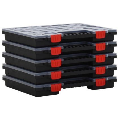 Асортиментни кутии 5 бр 40x30x5 см полипропилен