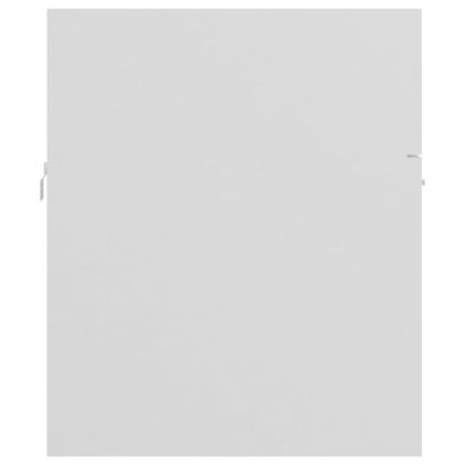 Долен шкаф за мивка, бял, 80x38,5x46 см, инженерно дърво