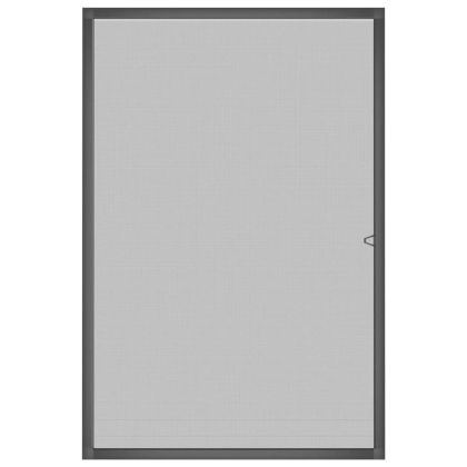 Мрежа против насекоми за прозорци, антрацит, 80x120 см