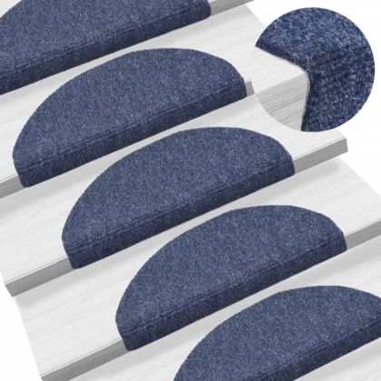 Самозалепващи стелки за стъпала, 10 бр, сини, 65x21x4 см