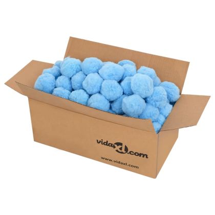 Антибактериални филтърни топки за басейн сини 700 г полиетилен