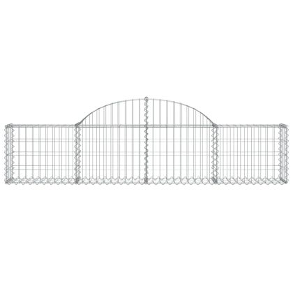 Габионни кошници арка 7 бр 200x30x40/60 см поцинковано желязо