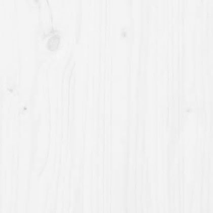 Рамка за легло, бяла, бор масив, 90x190 см, Single