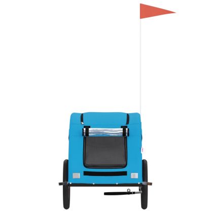 Ремарке за колело за любимци син Оксфорд плат и желязо