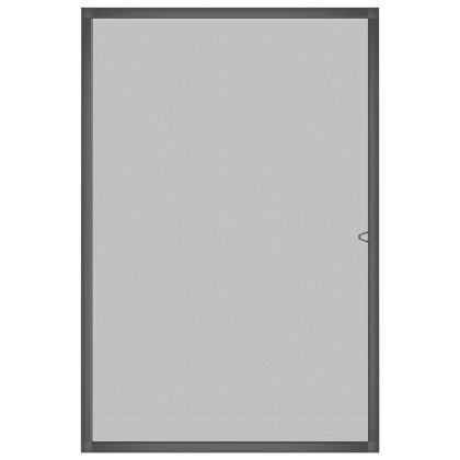 Мрежа против насекоми за прозорци, антрацит, 90x120 см