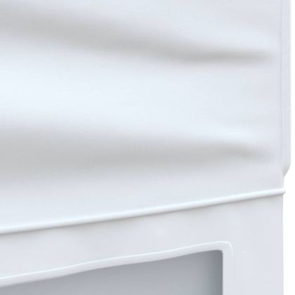 Сгъваема парти палатка със странични стени, бяла, 3x6 м