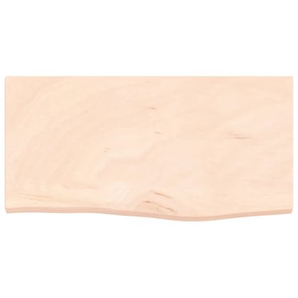 Стенен рафт 60x30x2 см необработен масивен дъб