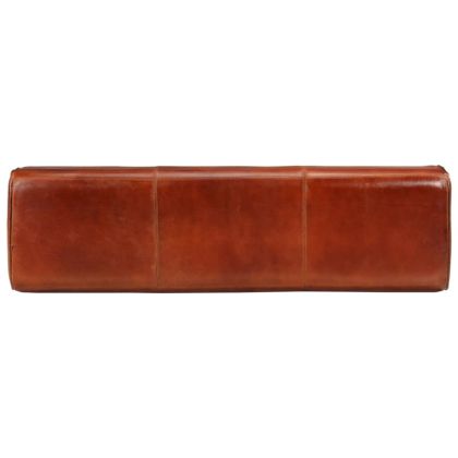 Пейка гимнастическа кафява 110 см естествена кожа и манго масив