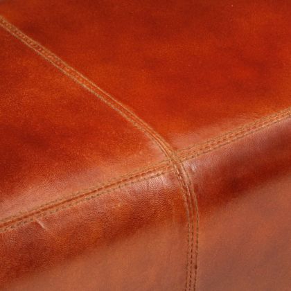 Пейка гимнастическа кафява 110 см естествена кожа и манго масив