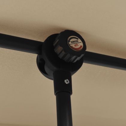 Градински чадър с алуминиев прът, 2x1,5 м, таупе