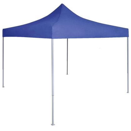 Професионална сгъваема парти шатра, 2x2 м, стомана, синя