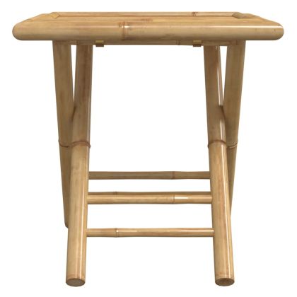 Сгъваема градинска маса, 45x45x45 см, бамбук