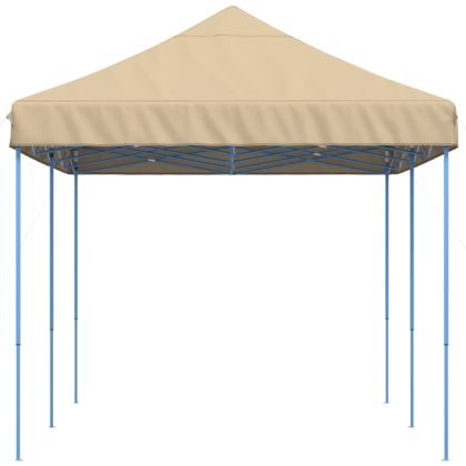 Сгъваема парти шатра, pop-up, бежова, 580x292x315 см