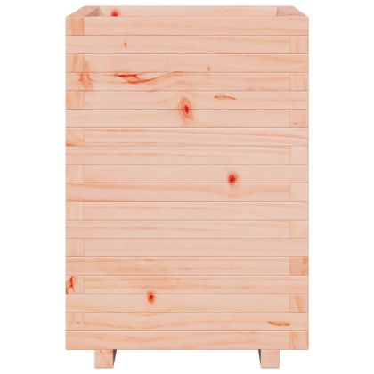 Градинска кашпа, 50x50x72,5 см, масивна дугласка дървесина