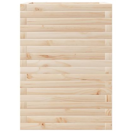 Градинска кашпа 50x50x68,5 см масивна борова дървесина