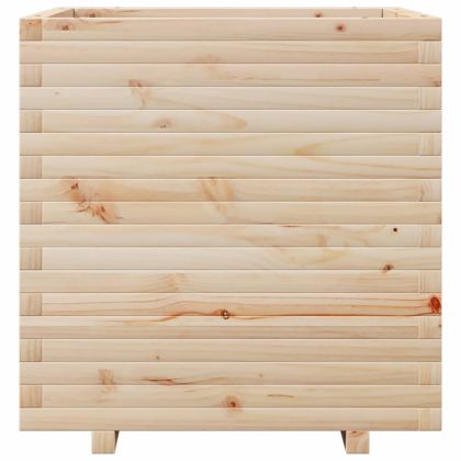 Градинска кашпа 70x70x72 см масивна борова дървесина