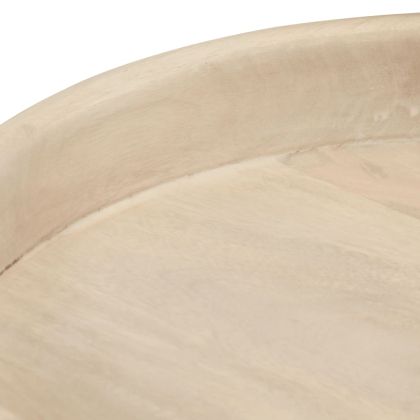 Кръгли масички за кафе, 3 бр, мангово дърво масив