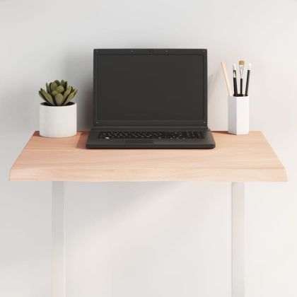 Плот за маса 60x50x2 см необработено масивно дърво дъб жив ръб