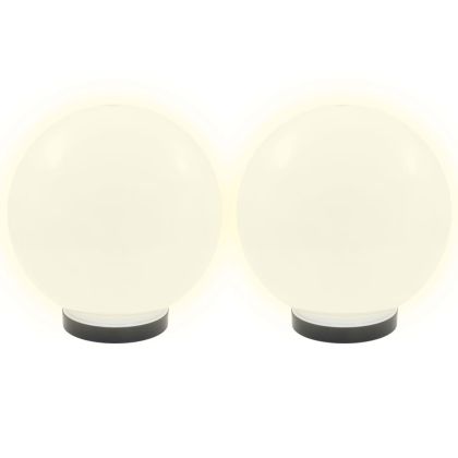 Градински сфери за LED лампи, 2 бр, 25 см, PMMA