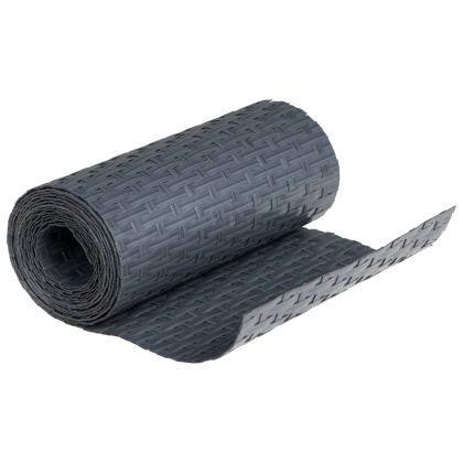 Балконски паравани, 10 бр, антрацит, 255x19 см, полиратан