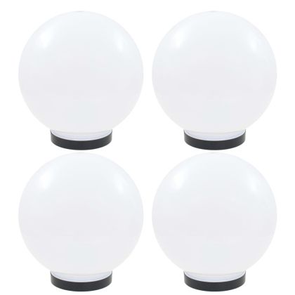 Градински сфери за LED лампи, 4 бр, 25 см, PMMA